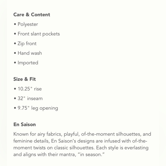 NWT Flora Flare leg En Saison pants from Anthropologie - Picture 6 of 6